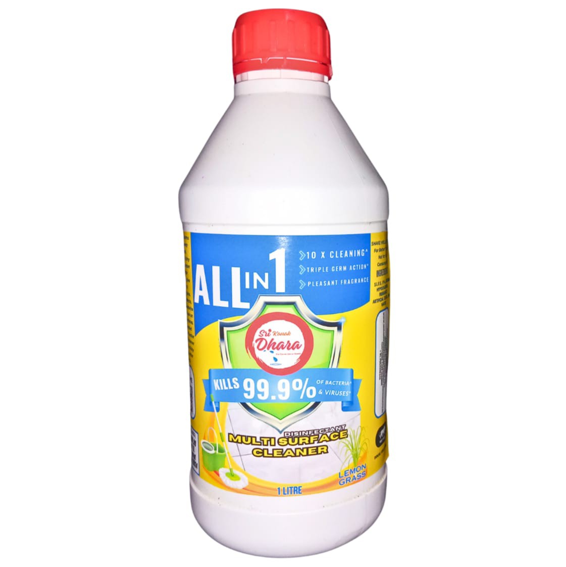 Sri Kanak Dhara All-in-1 Disinfectant Multi-Surface Cleaner 1 Litre bathroom scale remover and cleaner pack