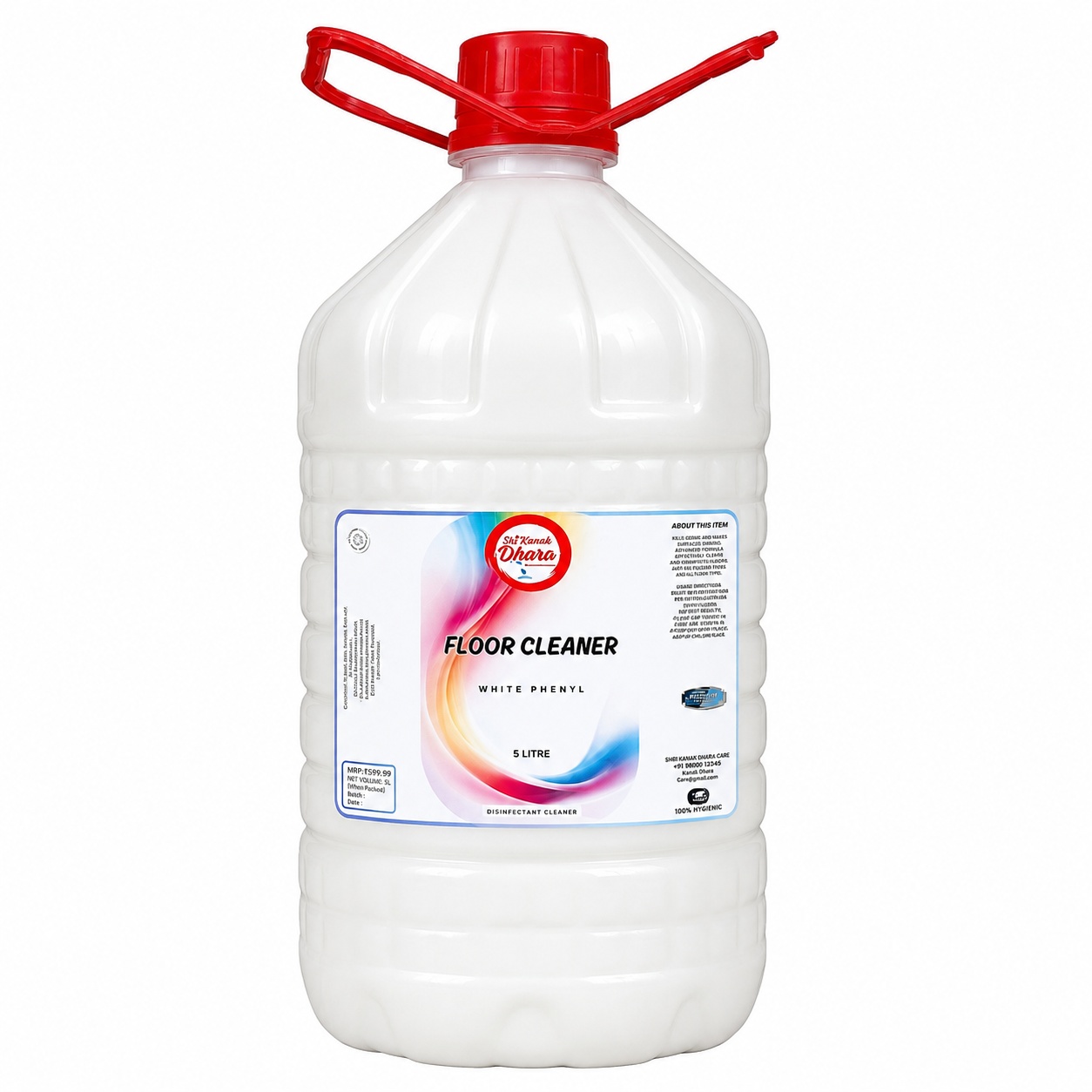 White Phenyl Floor Cleaner 5L pack by Sri Kanak Dhara